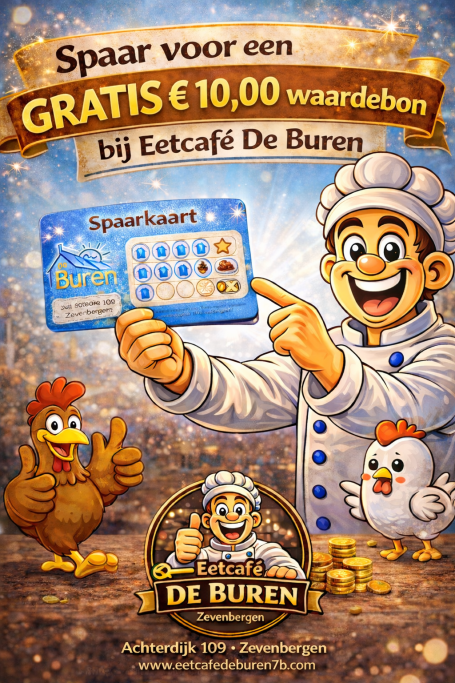 Verjaardagsfeest met gouden ballonnen, taart en informatie over kortingen en reserveringen.